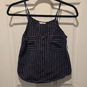 Navy Striped Women's Camisole